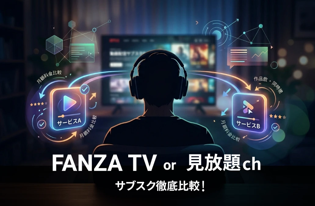 どっちがお得?FANZA TV vs 月額動画-アダルト動画サブスク比較!